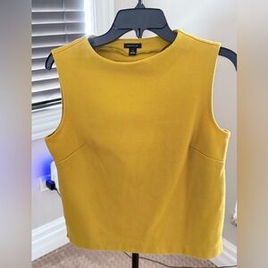Ann Taylor Mustard Sleeveless Tank Top